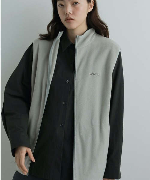 anuke（アンヌーク）の「Fleece Zip Vest（ベスト）」 - WEAR