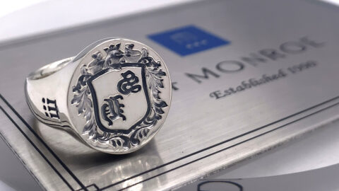 オーダーメイド】シーリングスタンプリング（2文字タイプ） – シルバー