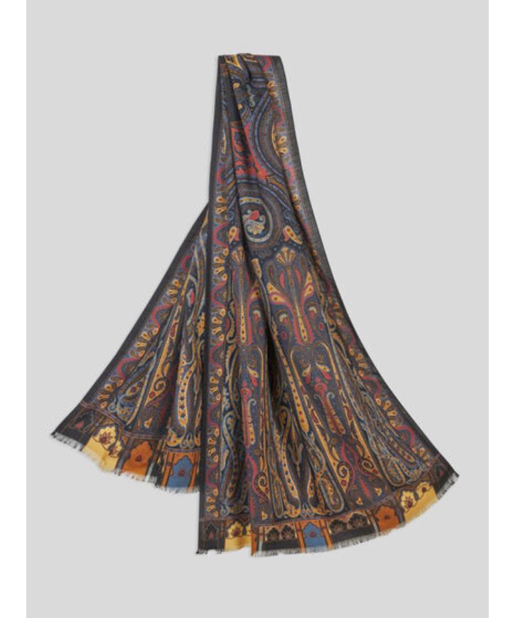 ETRO/エトロ_Women通販 | プリント ウール&シルク ショール【送料無料