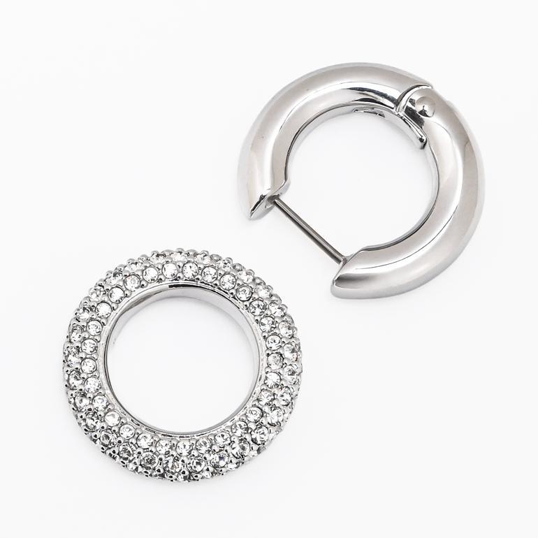 SWAROVSKI（スワロフスキー） ピアス Dextera フープピアス クリア