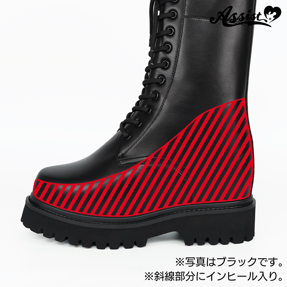 ！画像アップ！コスプレ、アシスト製19センチアップブーツ、爆盛コスプレブーツ