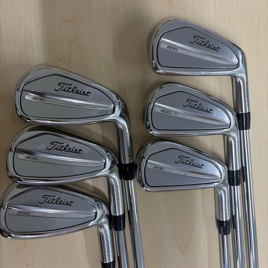 Titleist T200 アイアンセット6本セット タイトリスト T200 アイアン 6本セット（#5-PW）メンズ 右用
