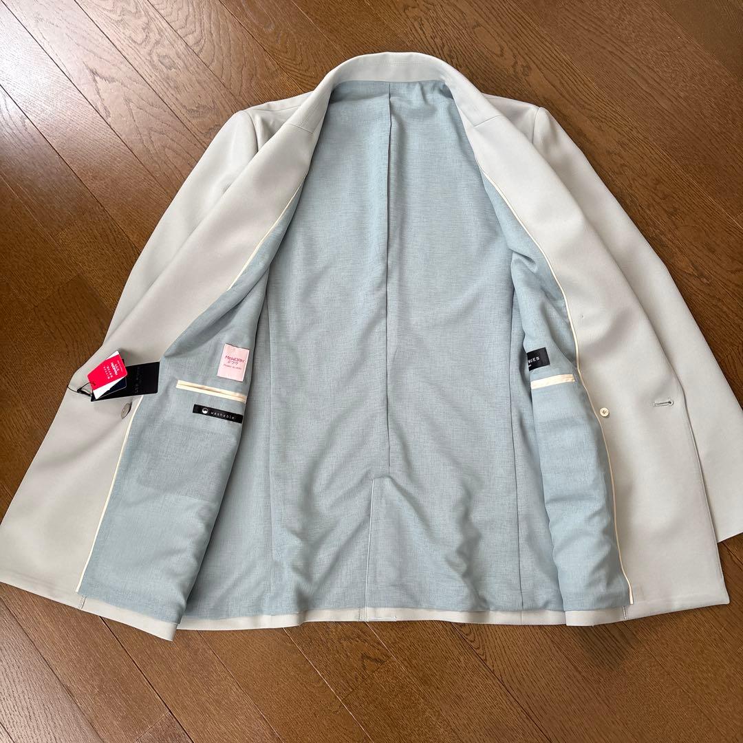 ① 新品 AOKI＆Oggiコラボ ダブルジャケット テーパードパンツ スーツ