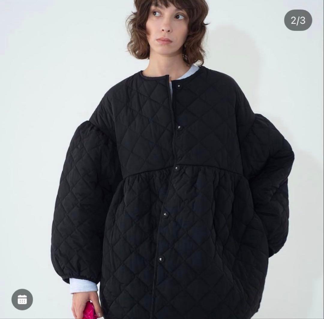 MAMU キルティングバルーンコート　ブラック　黒 MAMU キルティングバルーンコートの通販 by ぬ｜ラクマ